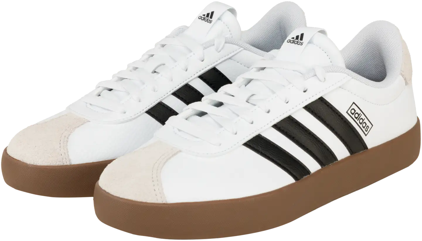 adidas naisten tennarit VL Court 3.0 - white/core black/grey one - 1