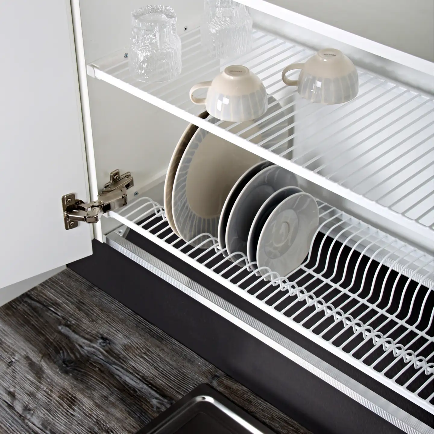 LM 90 Astiakaapin kuivaushylly kupeille ym. 963x260 mm - 2