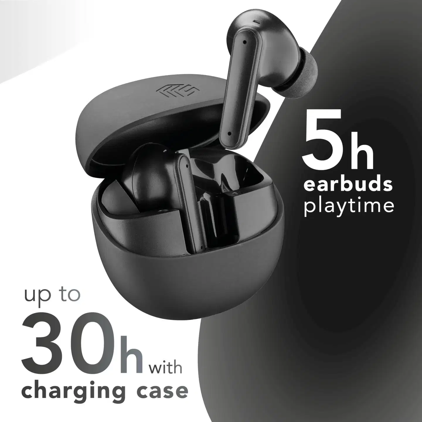 MusicSound langattomat vastamelunappikuulokkeet Numia musta - 3