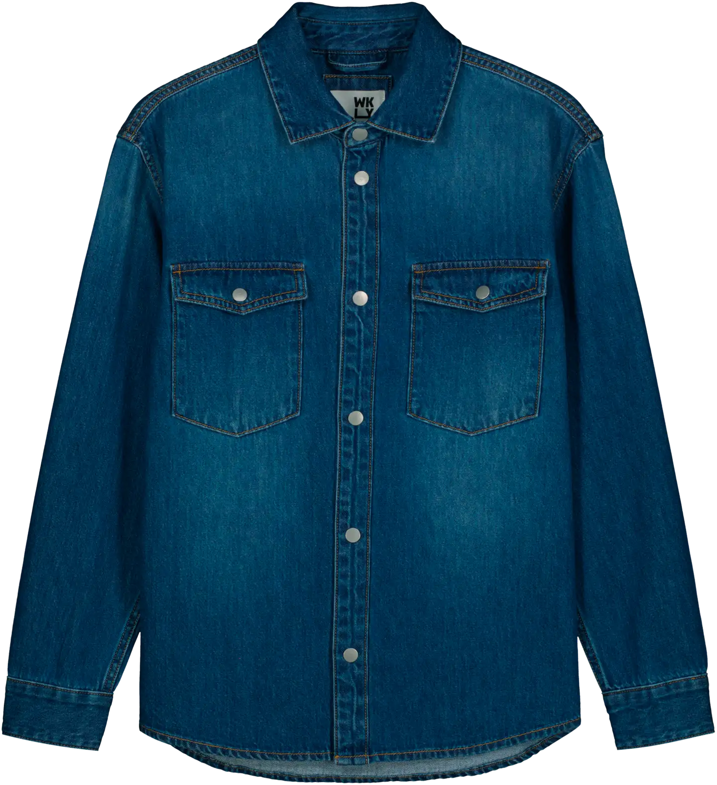 WKLY. naisten denimpusero 228W000700, oversize - Denim blue - 1