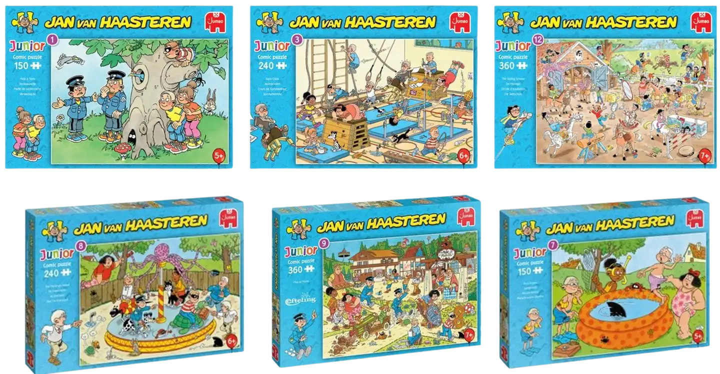 Jan van Haasteren junior palapelilajitelma 150/240/360 palaa - 1