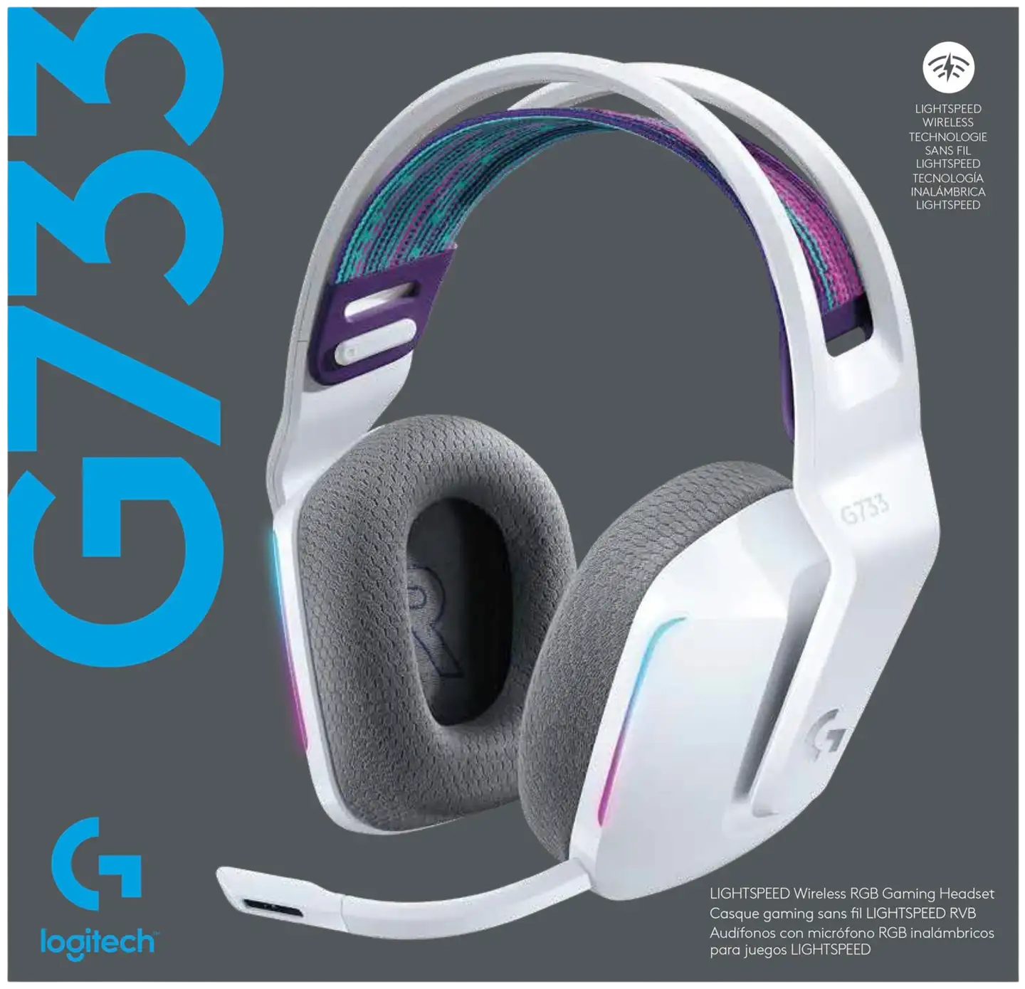 Logitech pelikuuloke Lightspeed G733 valkoinen - 5