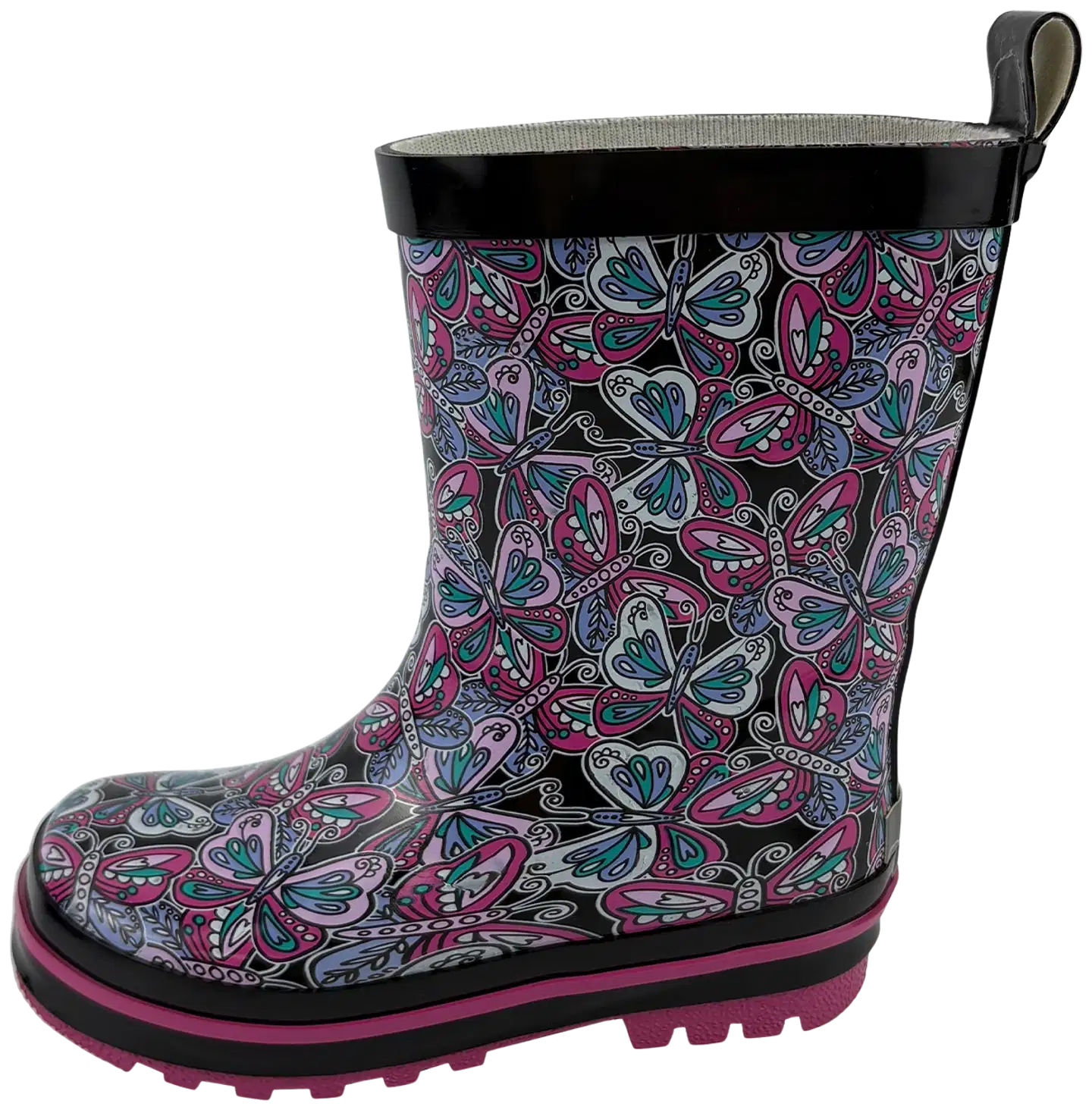 Ciraf lasten kumisaappaat Butterfly RB - black/pink - 3