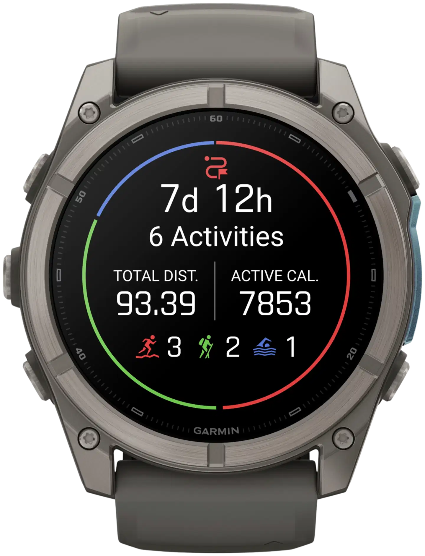 Garmin Fenix 9 51 mm titaani- ja kivenharmaa urheilukello - 4