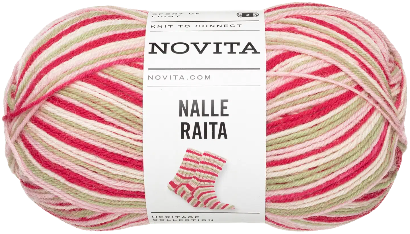 Novita lanka Nalle Raita 100g niittykukat 8461 - 1