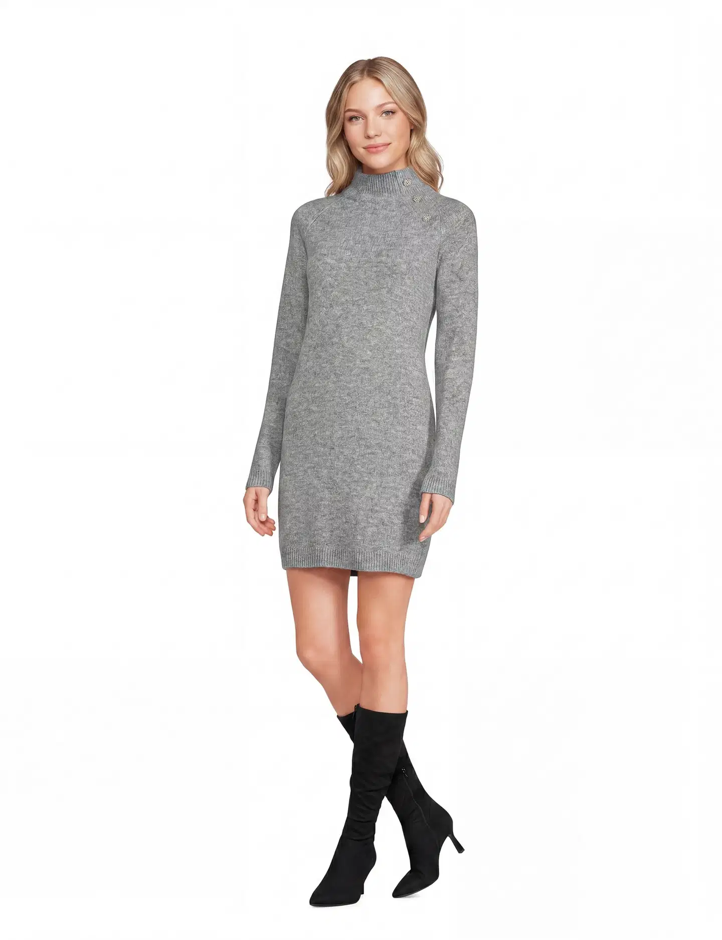 House naisten neulemekko soft 213H264003 - grey - 3