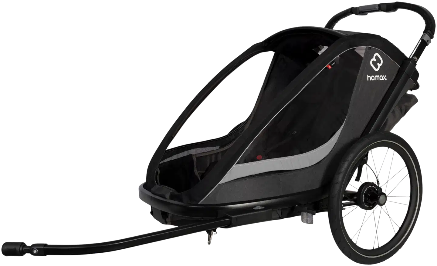 Hamax Lastenkuljetuskärry Cocoon Grey Black