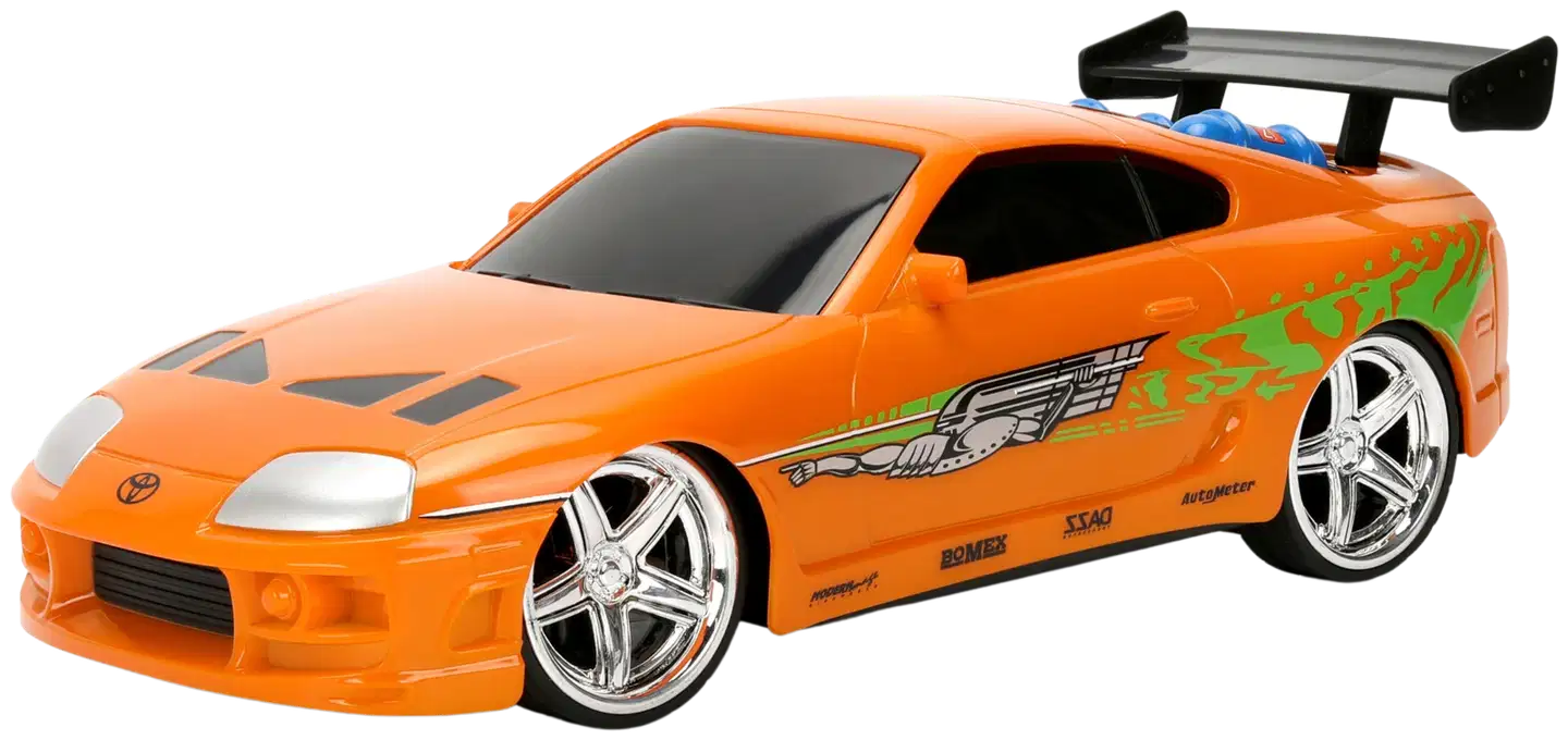 Jada - RC Fast & Furious Nitro Powered Vapor Brian's Toyota Supra Mk4, 1:24, radio-ohjattava, 2 kanavainen ohjain, taajuus 2,4 GHz - 4