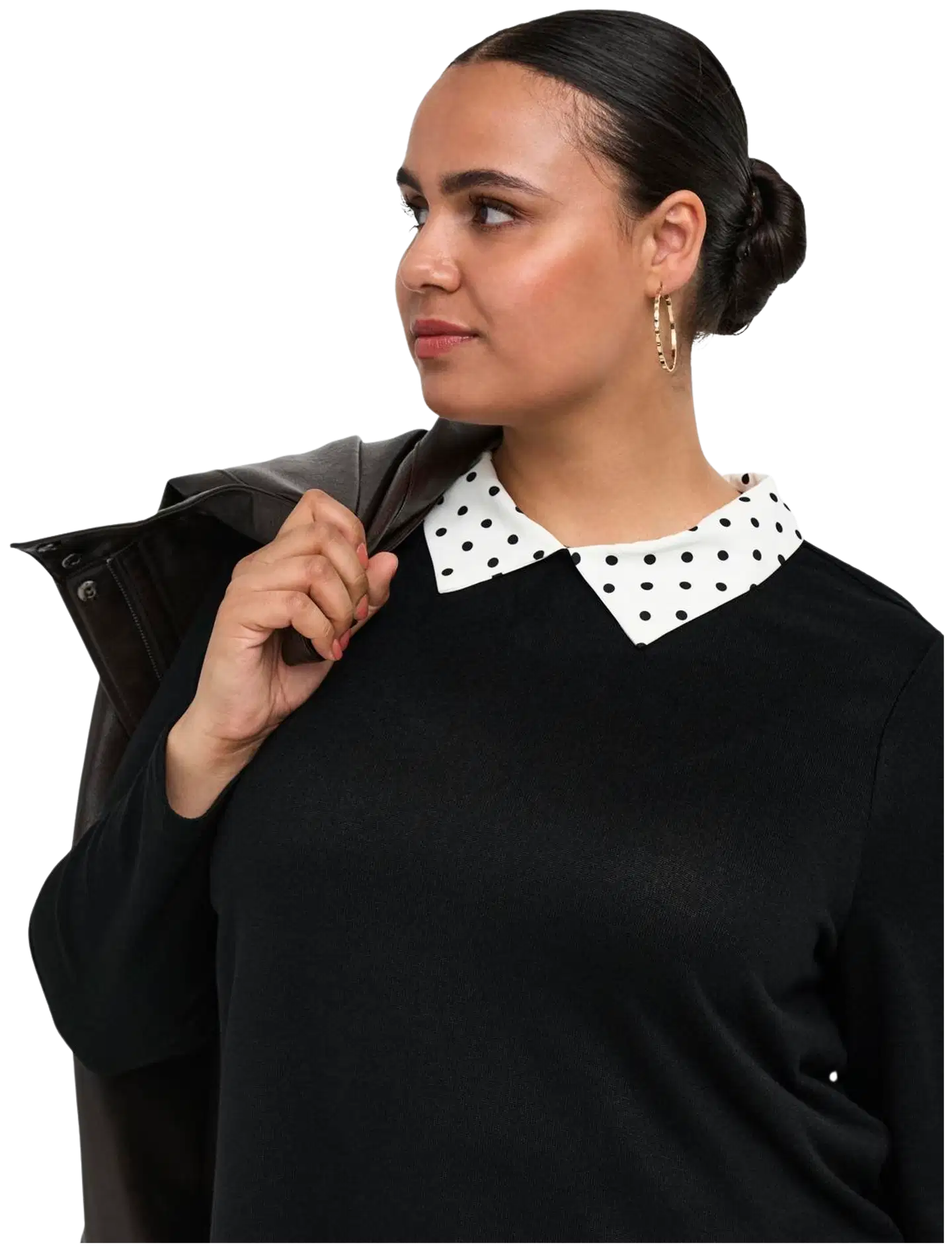 ONLY CARMAKOMA naisten neulepaita Caralba - Black - 4