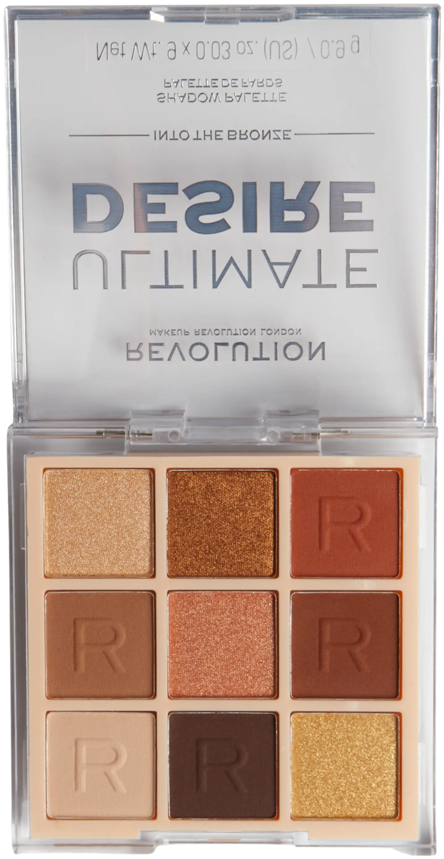 Makeup Revolution Ultimate Desire Palette Into The Bronze luomiväri 9 eri sävyä 8,1g - Bronze - 3