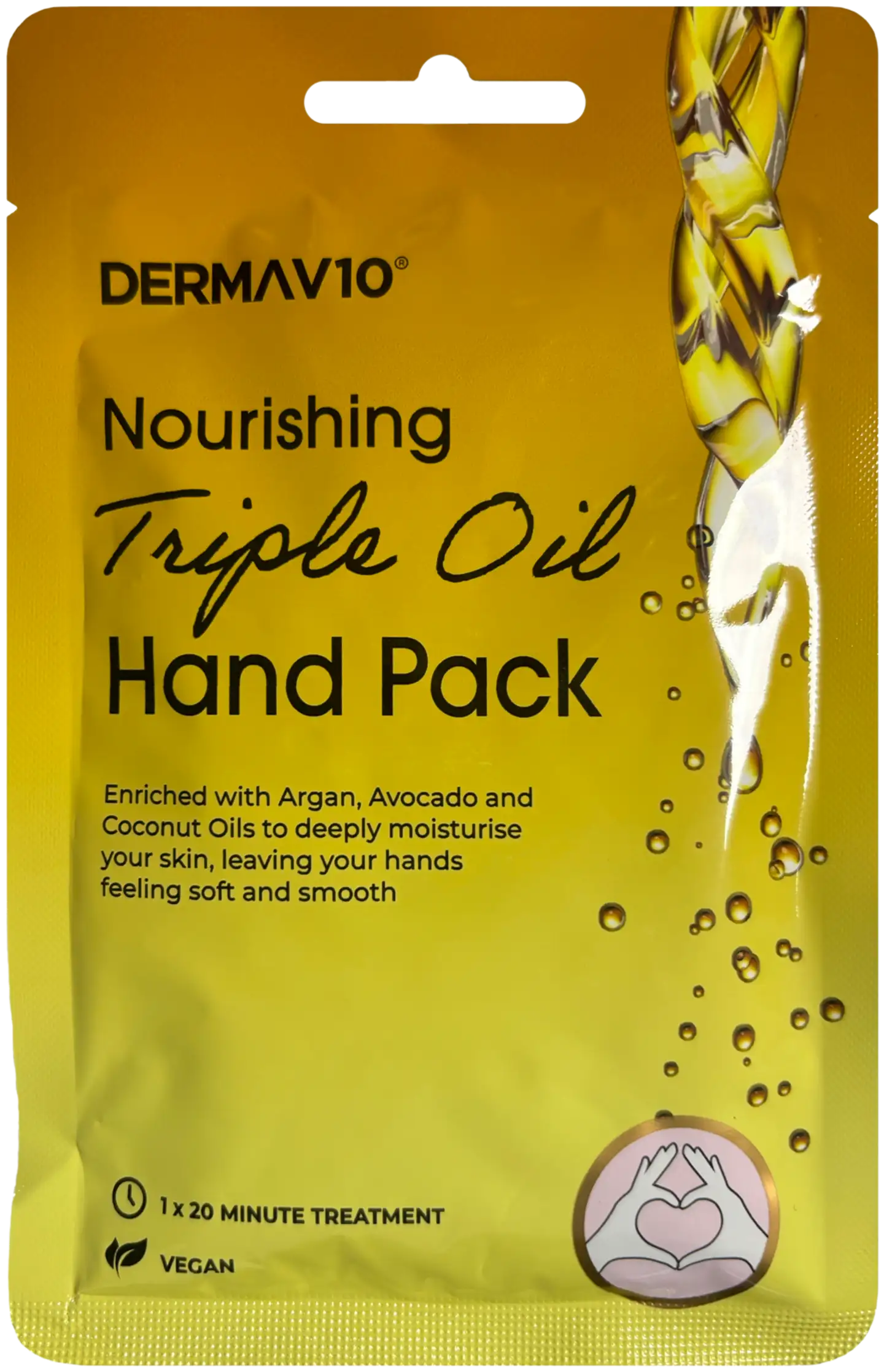DermaV10 Triple Oil käsinaamio