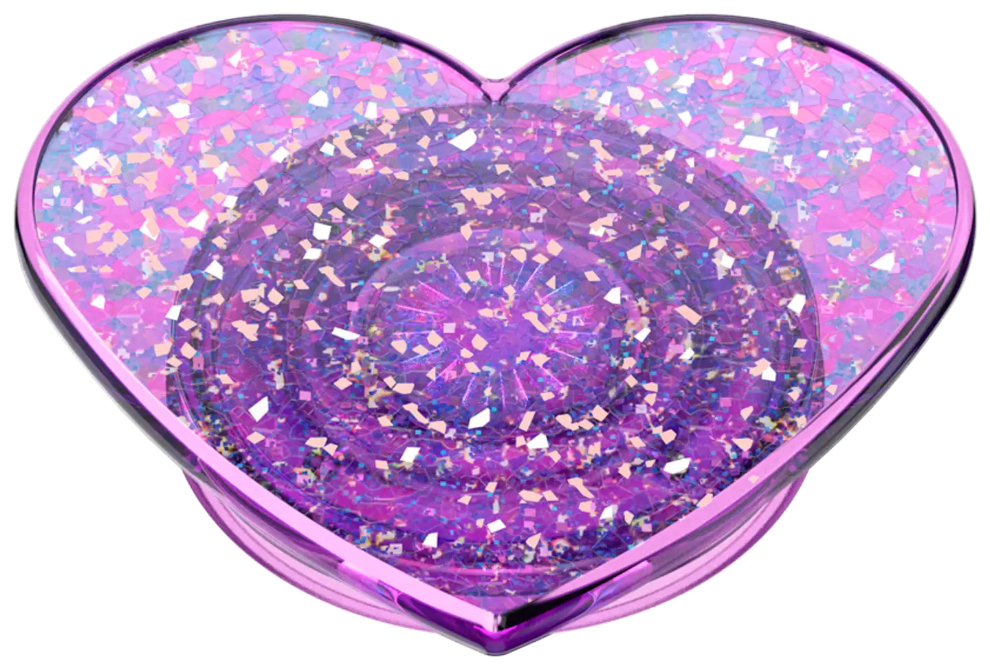 Popsockets puhelinpidike PopGrip Iridescent Confetti Dreamy Heart - 3