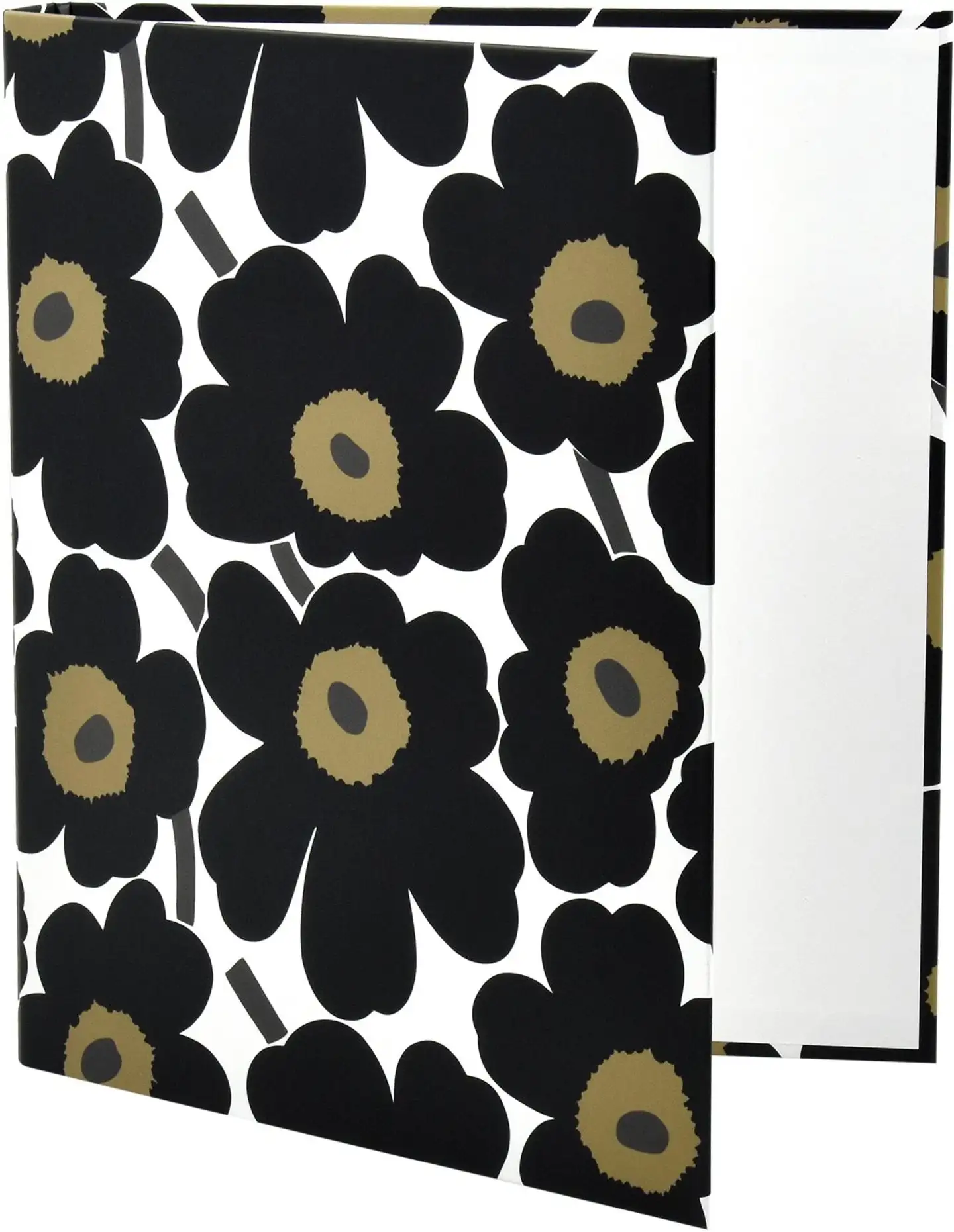 Marimekko rengaskansio A4 Unikko musta 4 cm