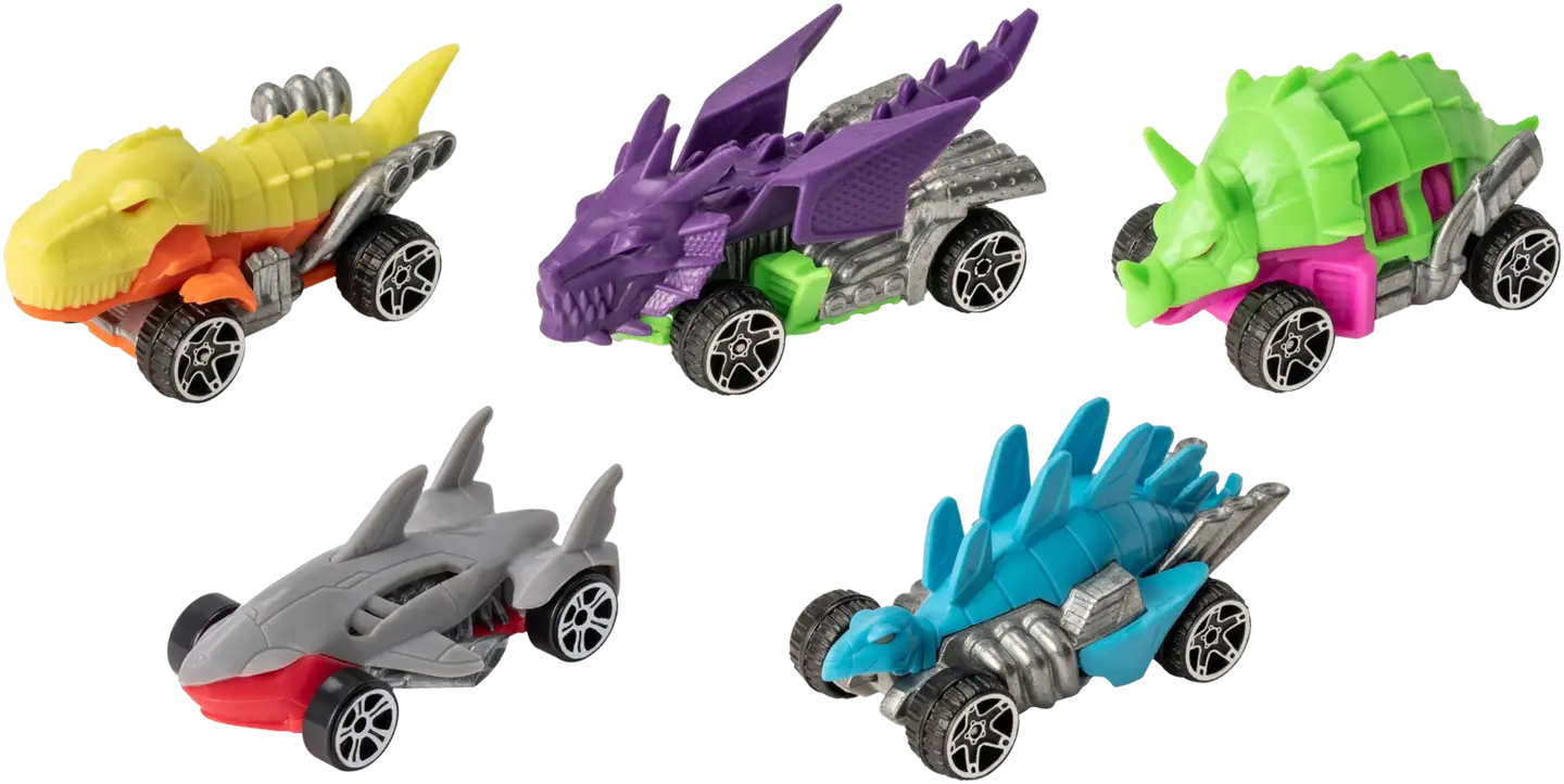 Teamsterz pikkuajoneuvo Beast Machines 5-pack, erilaisia - 11