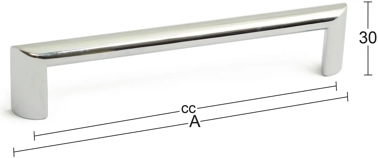 Habo kalustevedin Nova cc96mm kromi - 1