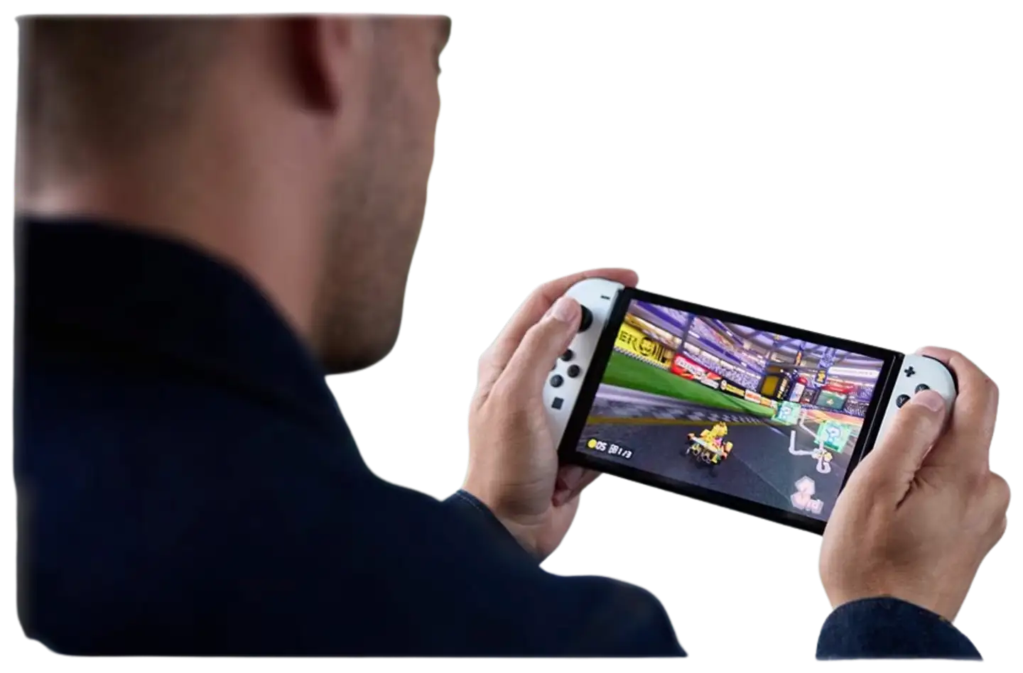 Nintendo Switch pelikonsoli OLED  White - 12