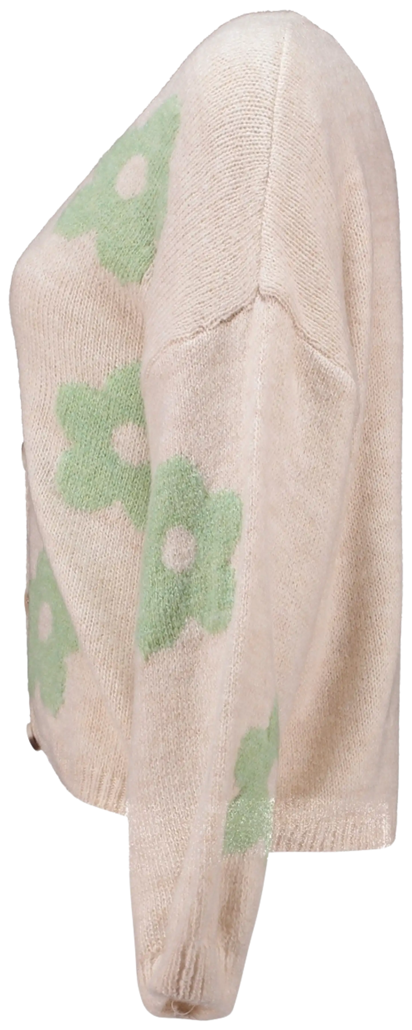 Hailys naisten neuletakki cd fl44ewer unf-3344 - beige/sage green - 2