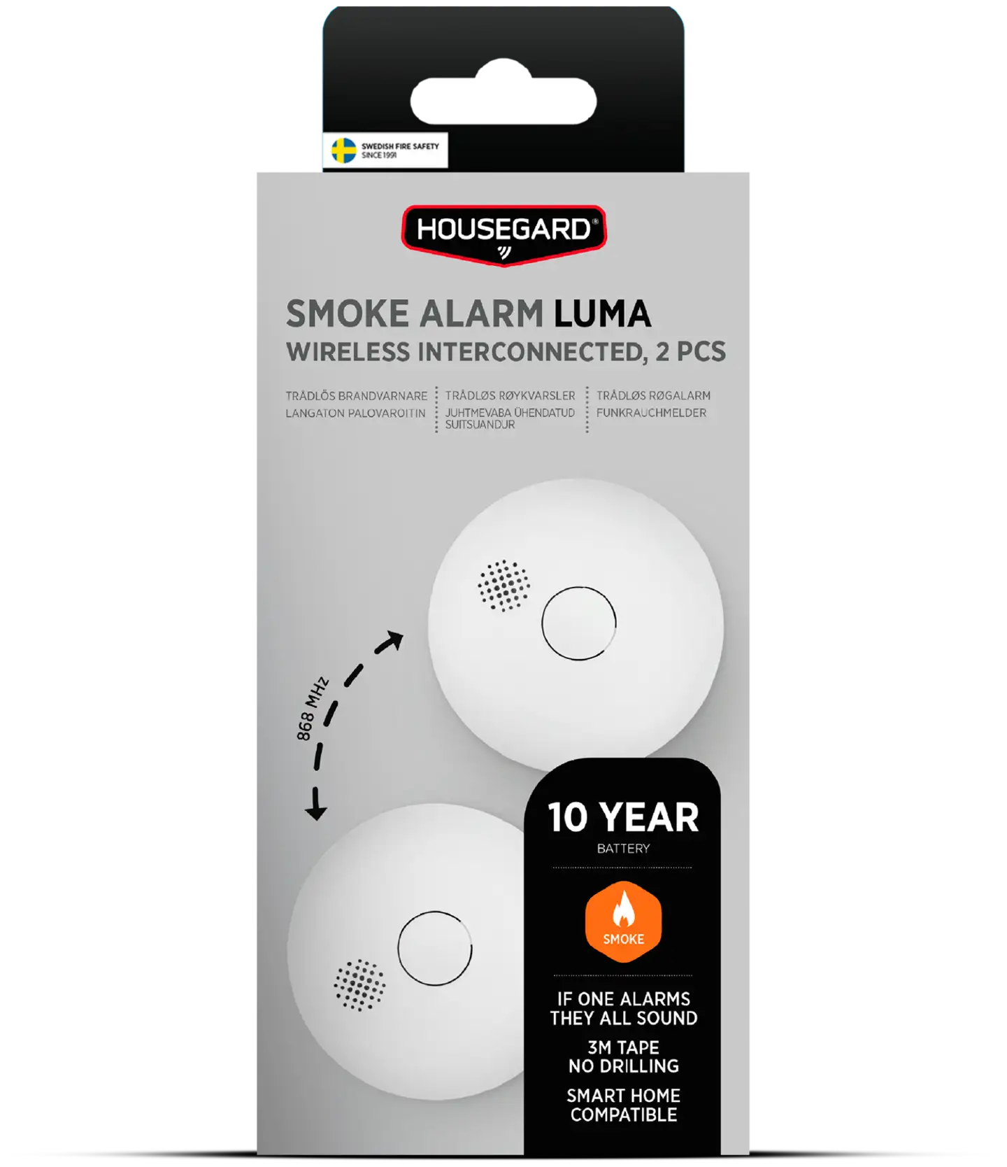 Housegard Luma ketjutettava palovaroitin 2-pack - 1