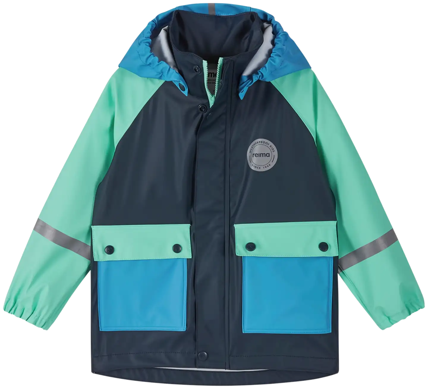 Lasten sadetakki Suihku - Navy - 1