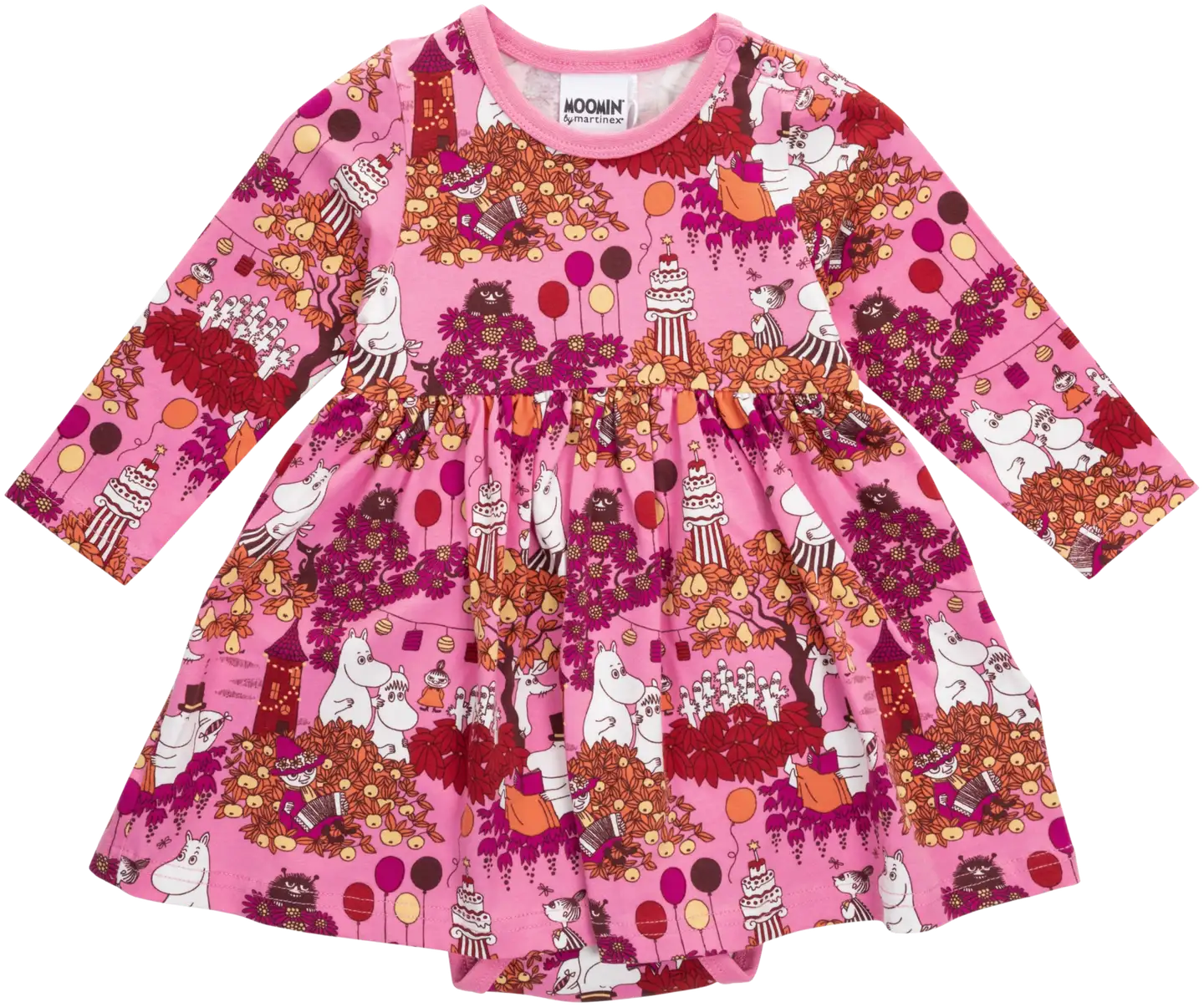 Martinex Muumi vauvojen bodymekko Juhlahetki 588488 - Vaaleanpunainen - 1