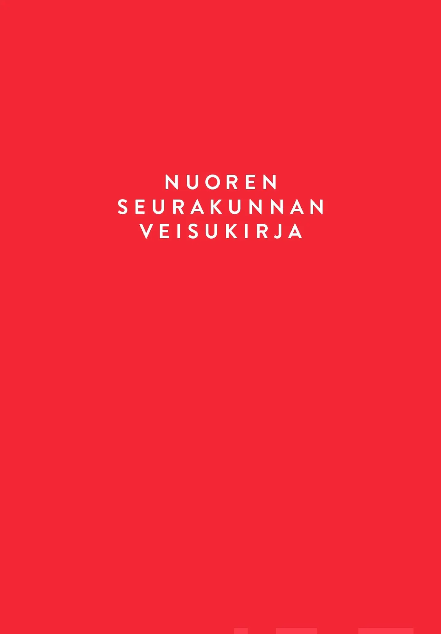 Nuoren seurakunnan veisukirja 2020