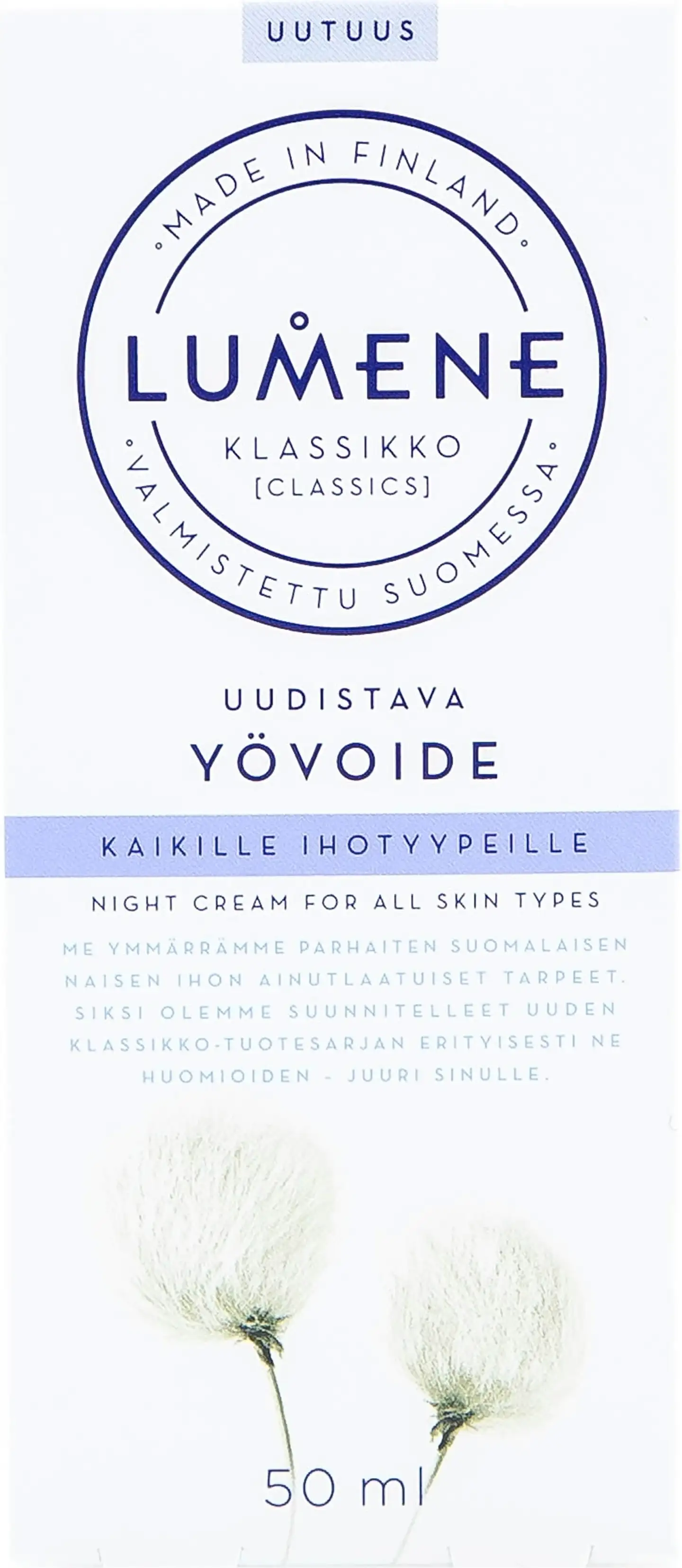 Lumene KLASSIKKO Uudistava yövoide 50ml - 2