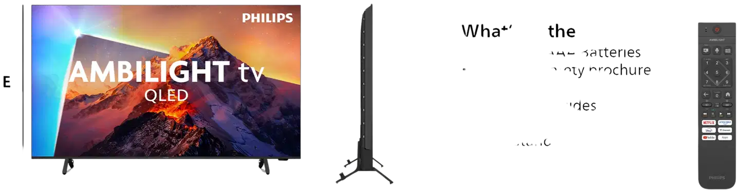 Philips 43" PQS8601 4K QLED Ambilight Smart TV - 3