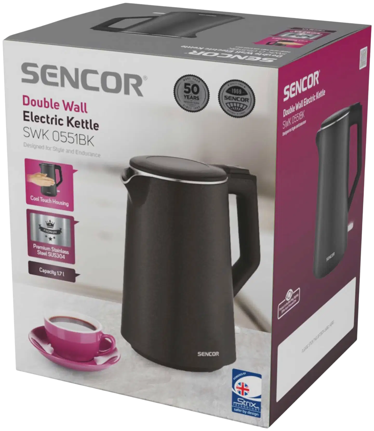 SENCOR Vedenkeitin SWK 0551BK Musta - 7