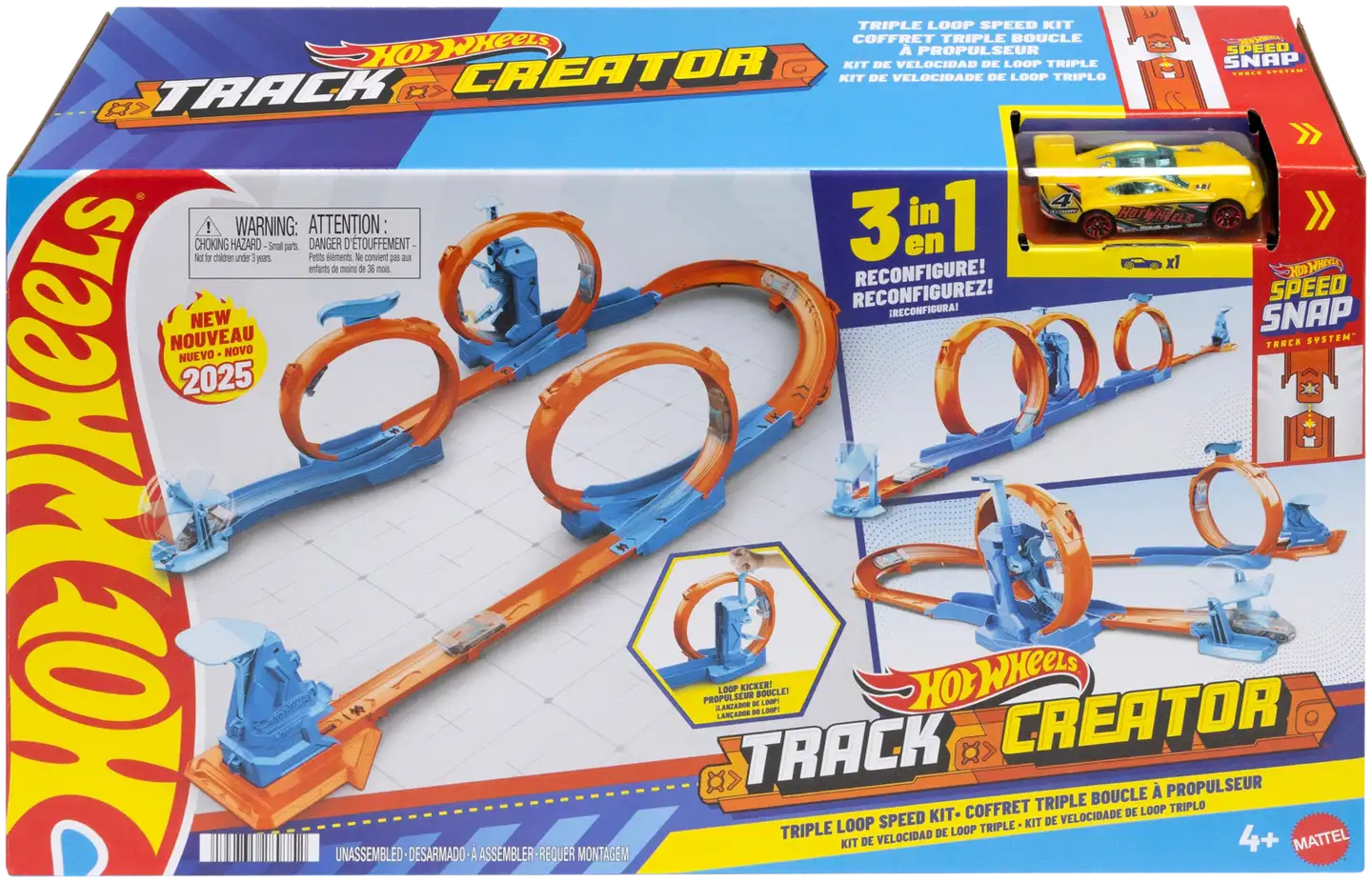 Hot Wheels Track Creator Triple Loop Frenzy -Rata - 2
