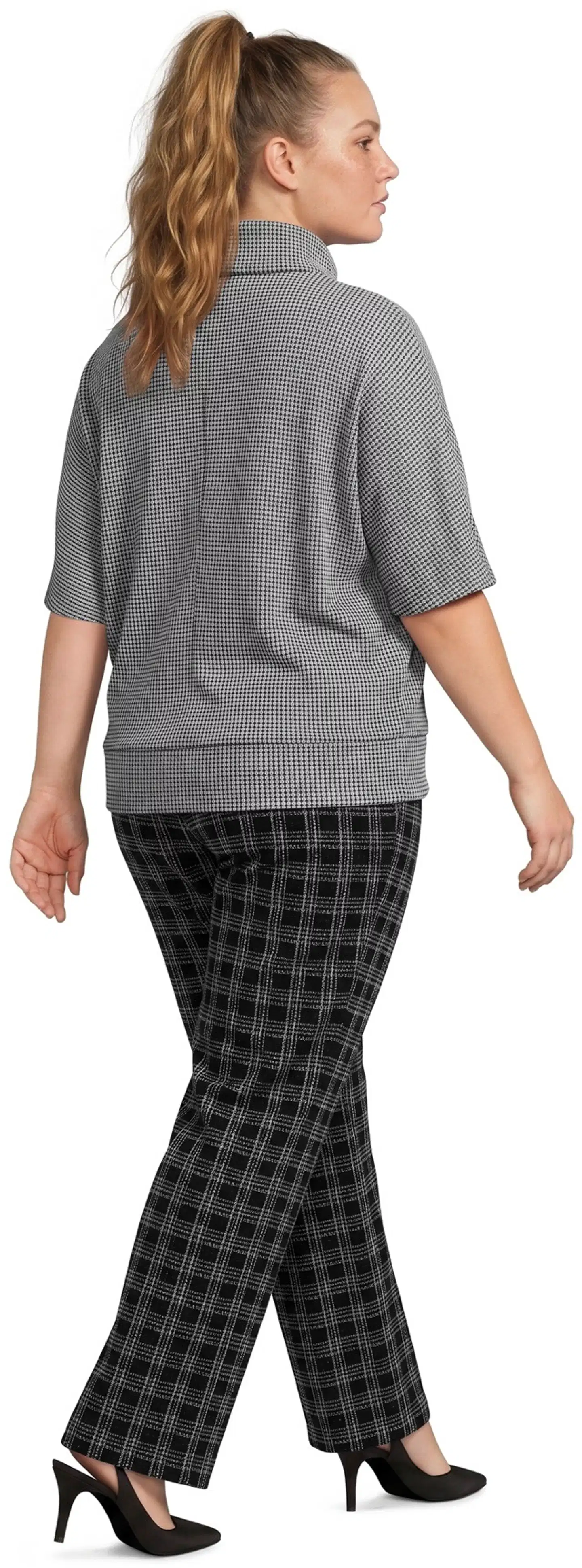 House naisten neulospusero 213HP30616, D-mitoitus - Grey textured - 5