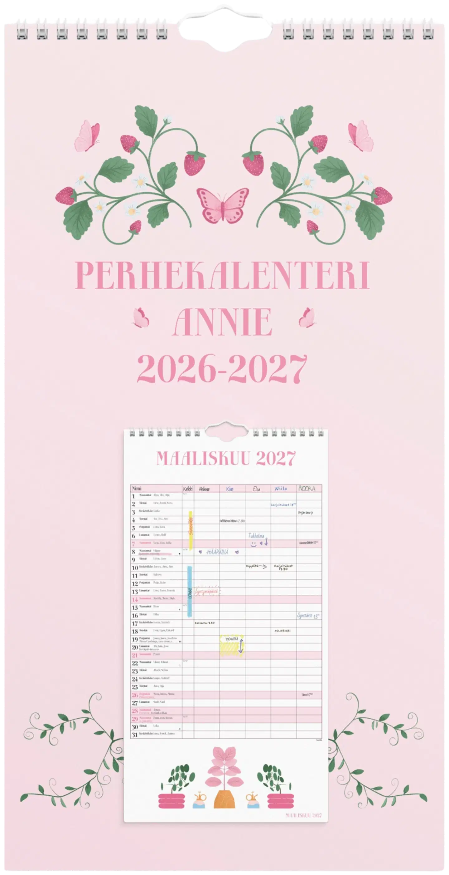 Burde perhekalenteri Annie 26/27 - 1
