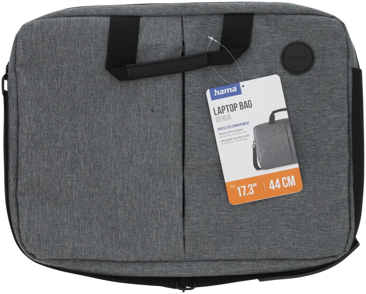 Hama Tietokonelaukku, Genua, 17.3", harmaa - 4