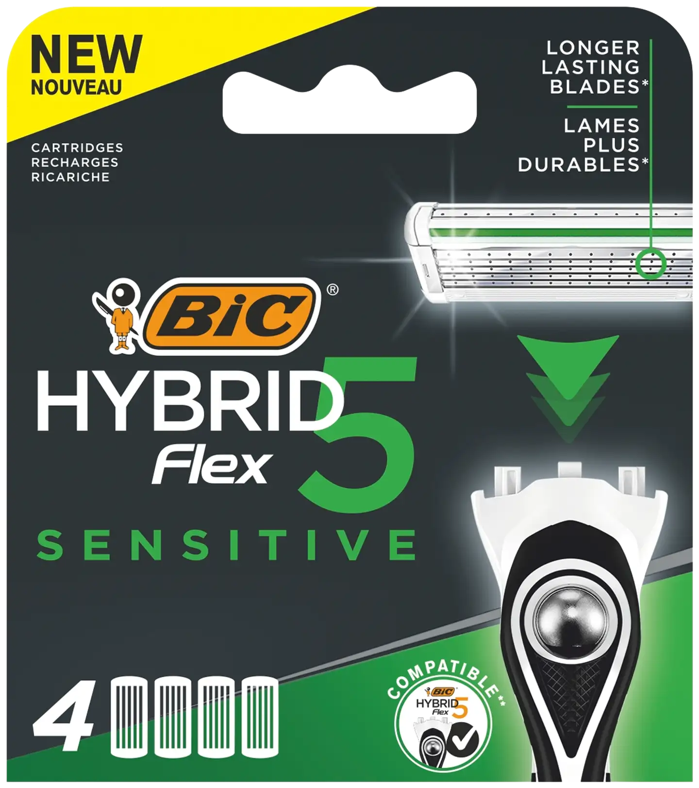 BIC Hybrid 5 Sensitive varaterät