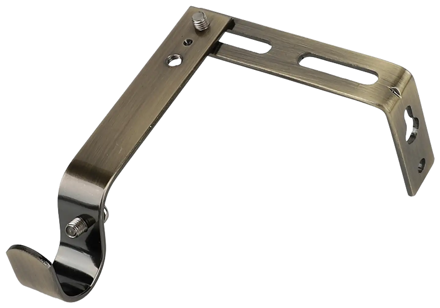 Ihanin verhotangon kannakkeet antiikkimessinki 19mm 2kpl/pss - 3