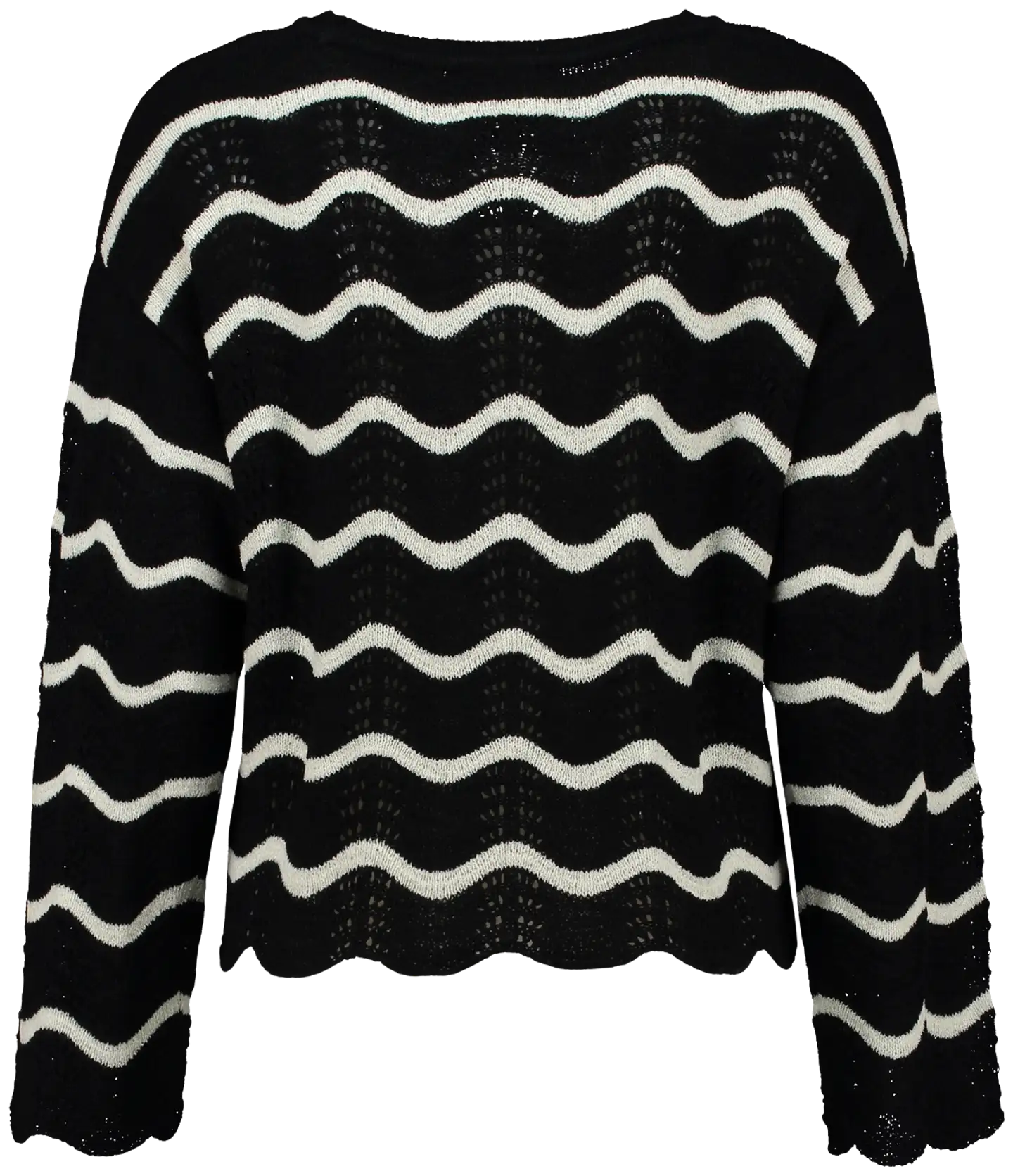 Hailys naisten neule So44la - black/offwhite stripe - 3