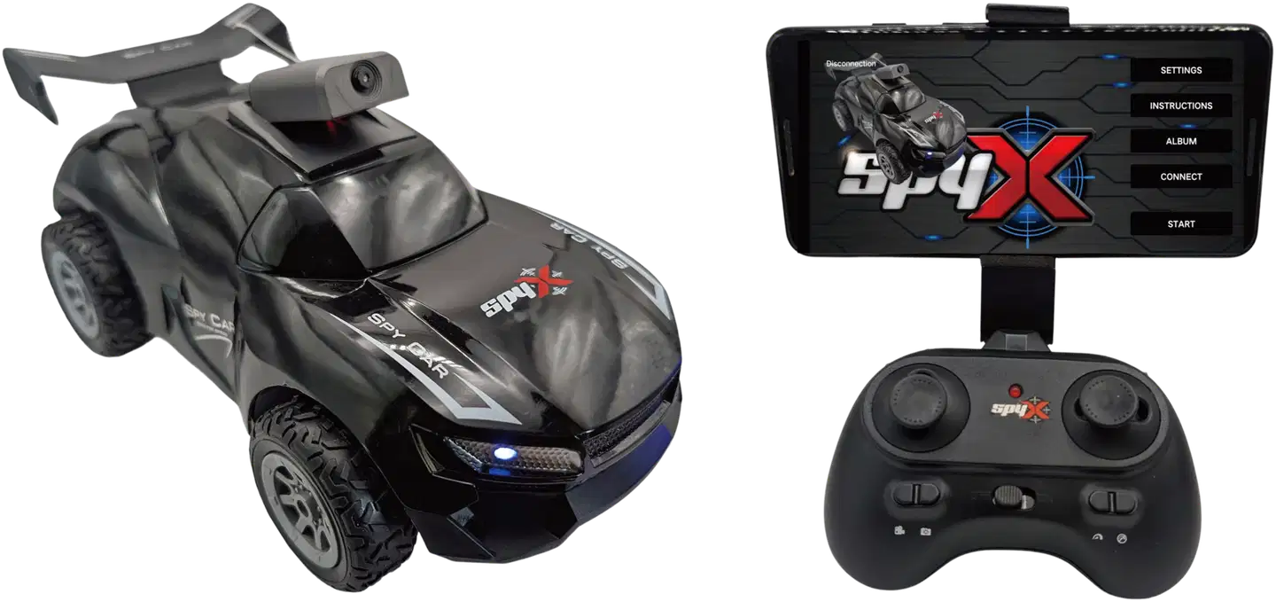 SpyX RC Spy Video Car -kamera-auto radio-ohjattava - 1