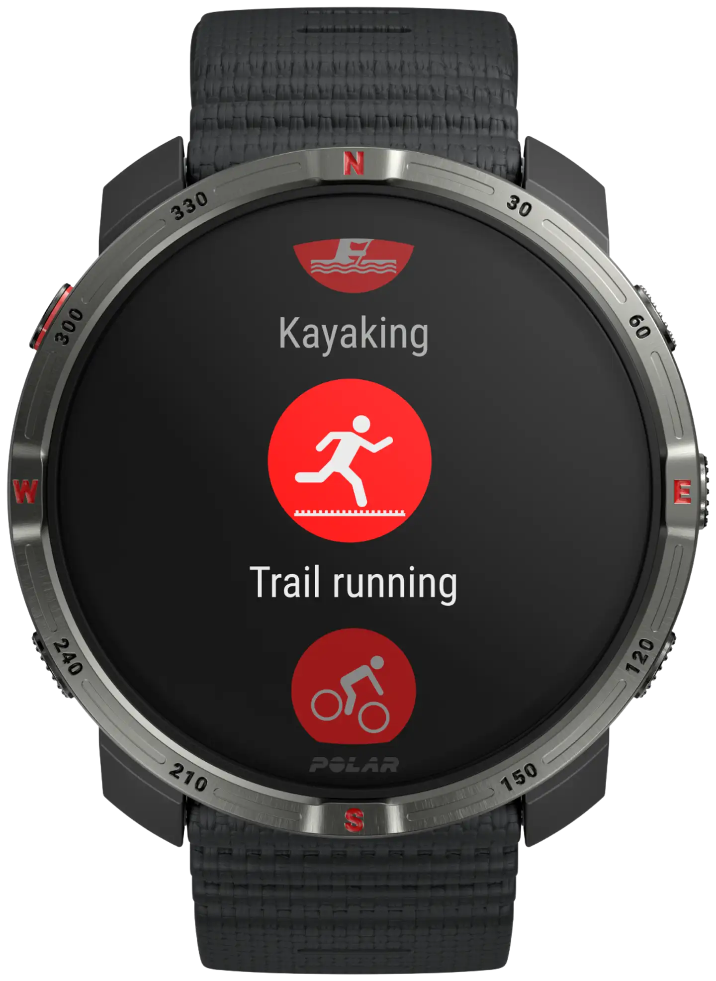 Polar Outdoor-kello Grit X2 musta S-L - 4