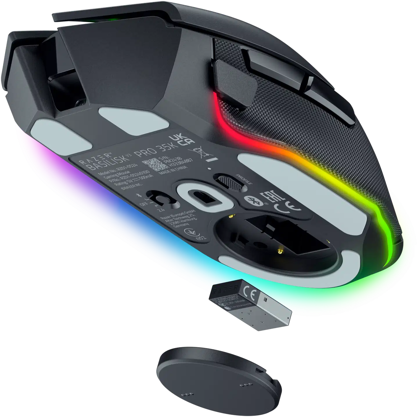 Razer Basilisk V3 pro 35k langaton pelihiiri musta - 5