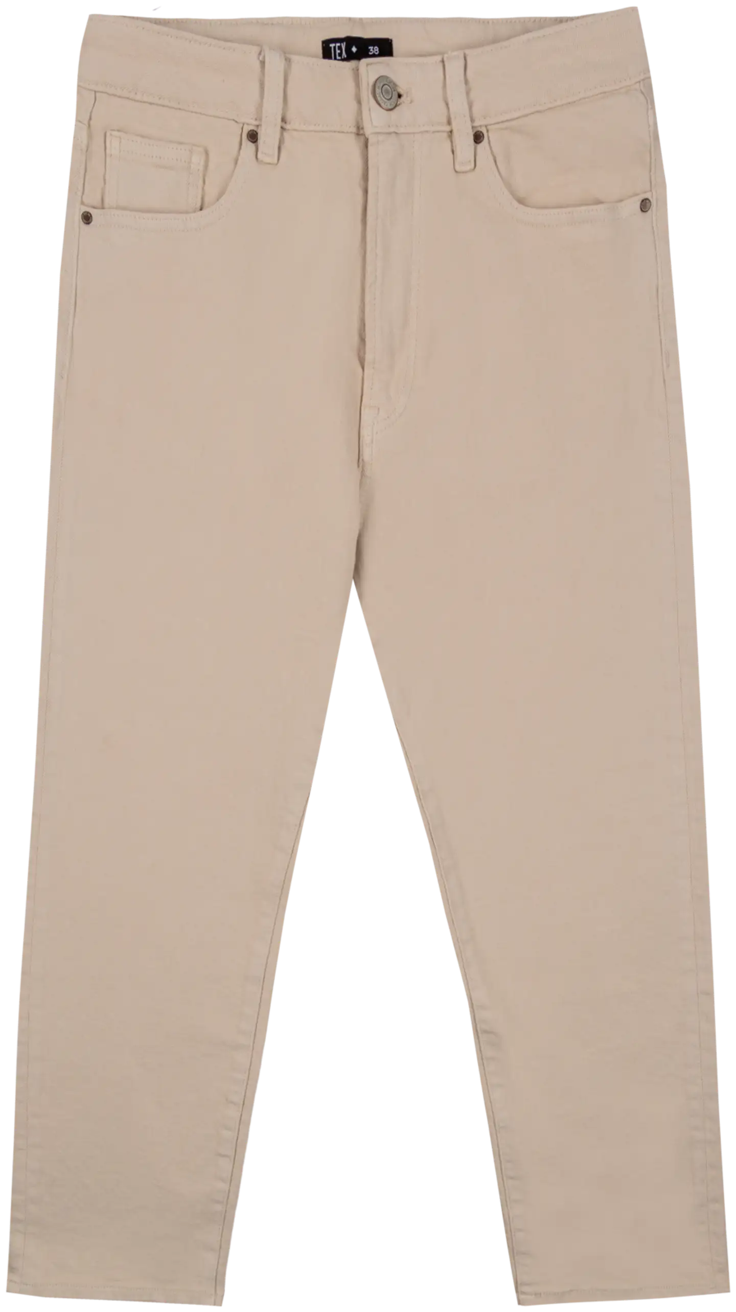 TEX naisten farkut Straight Fit I970181 - ecru - 1