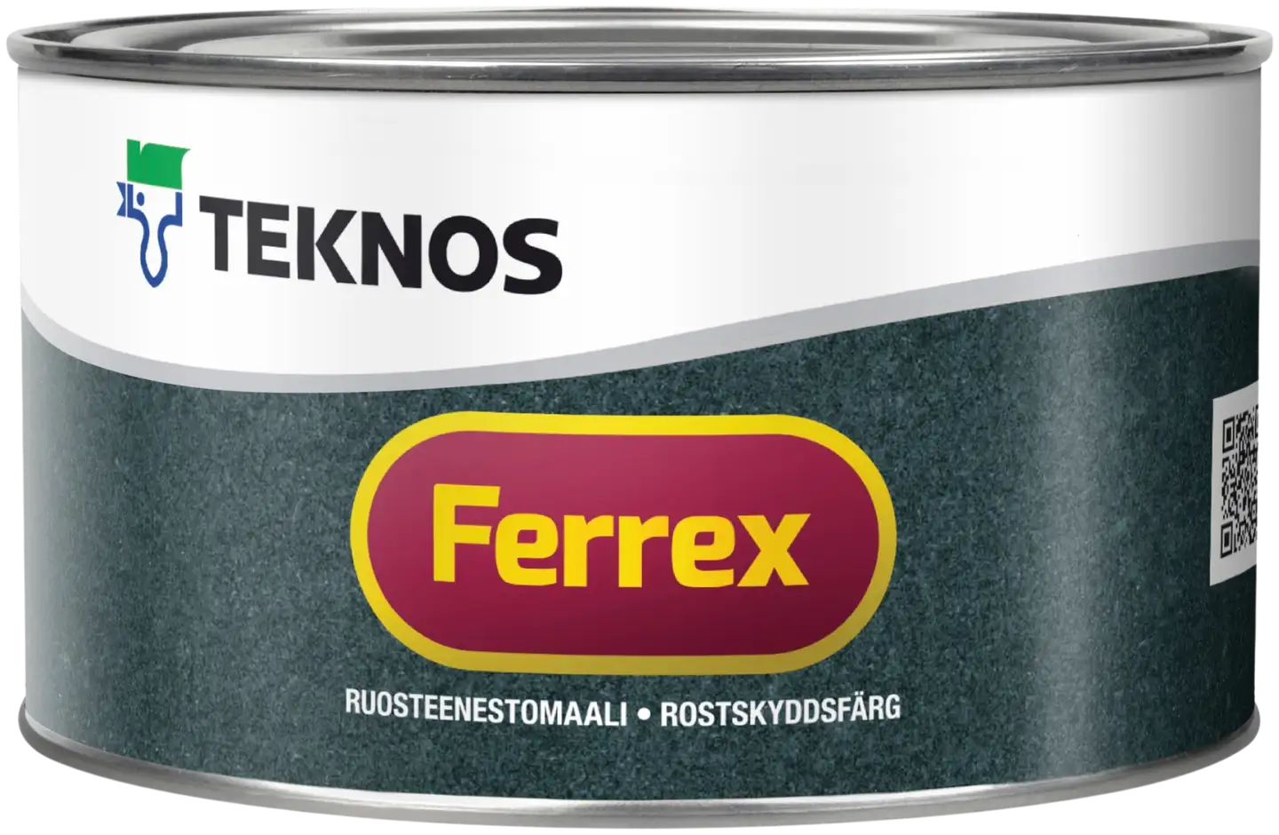 Teknos ruosteenestomaali Ferrex 0,33 l harmaa himmeä