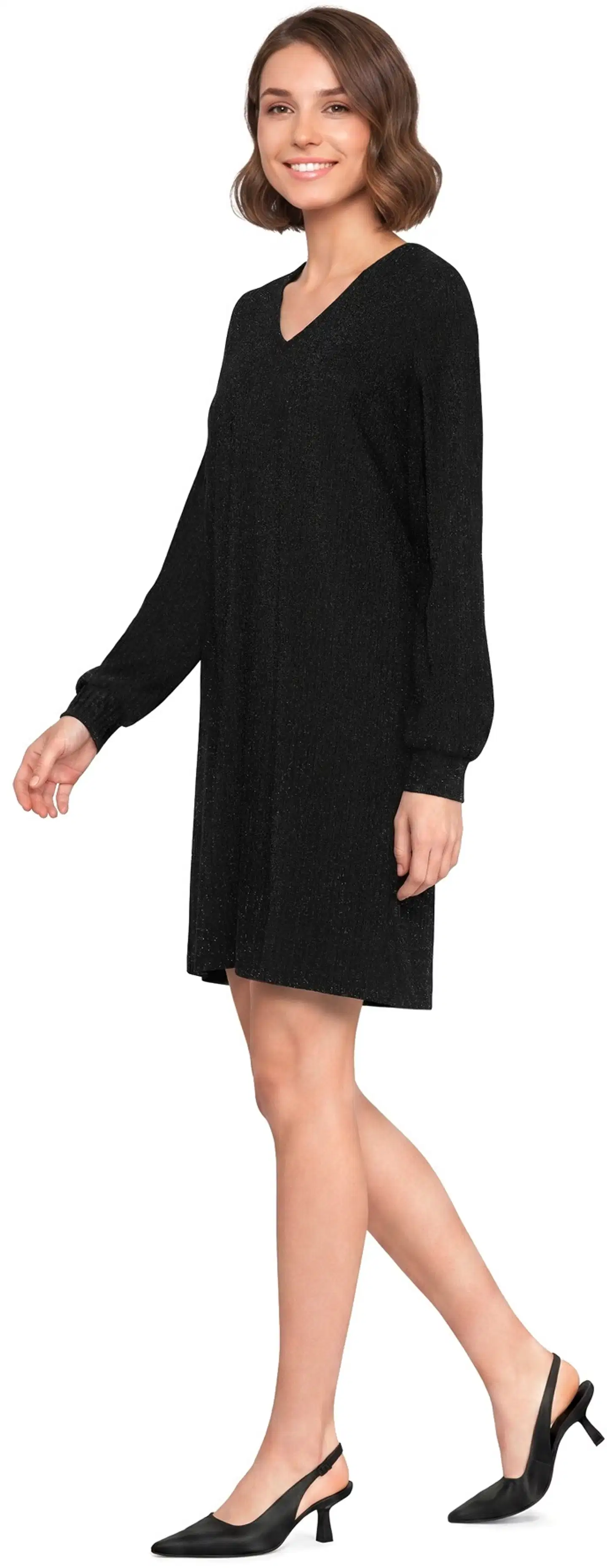 London Fog naisten juhlamekko Shine 218L264020 - black - 3