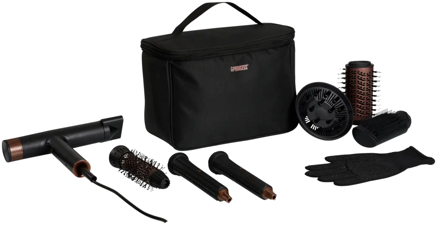 Princess hiustenmuotoilija pro 7-in-1 musta BLDC moottori 529205 - 3