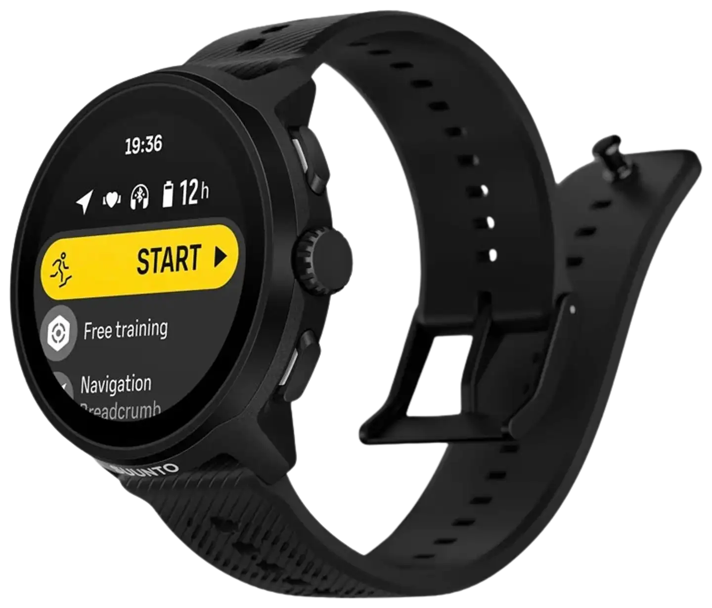 Suunto älykello Run musta silikonirannekkeella - 3