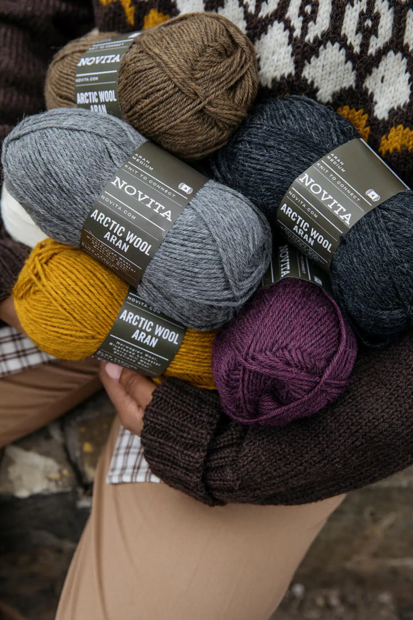 Novita lanka Arctic Wool Aran 100 g ukkonen 089 - 4