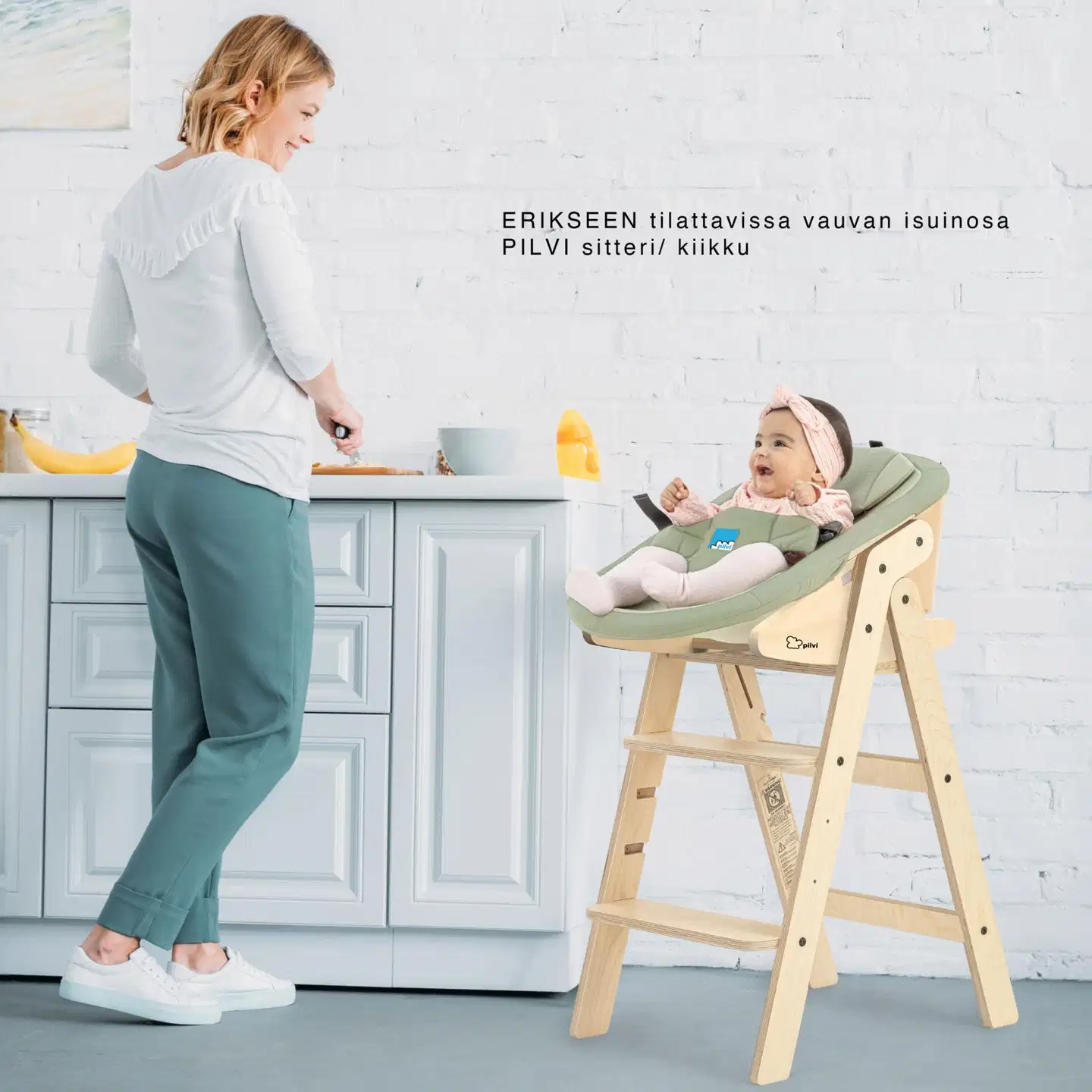 Pilvi kokoontaittuva syöttötuoli /lasten tuoli - 11