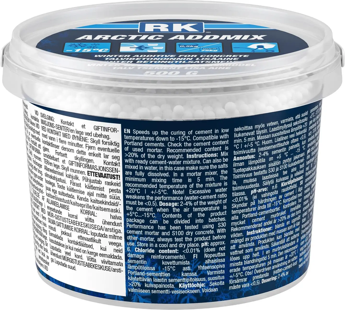 RK Arctic Addmix 500g talvibetonoinnin lisäaine