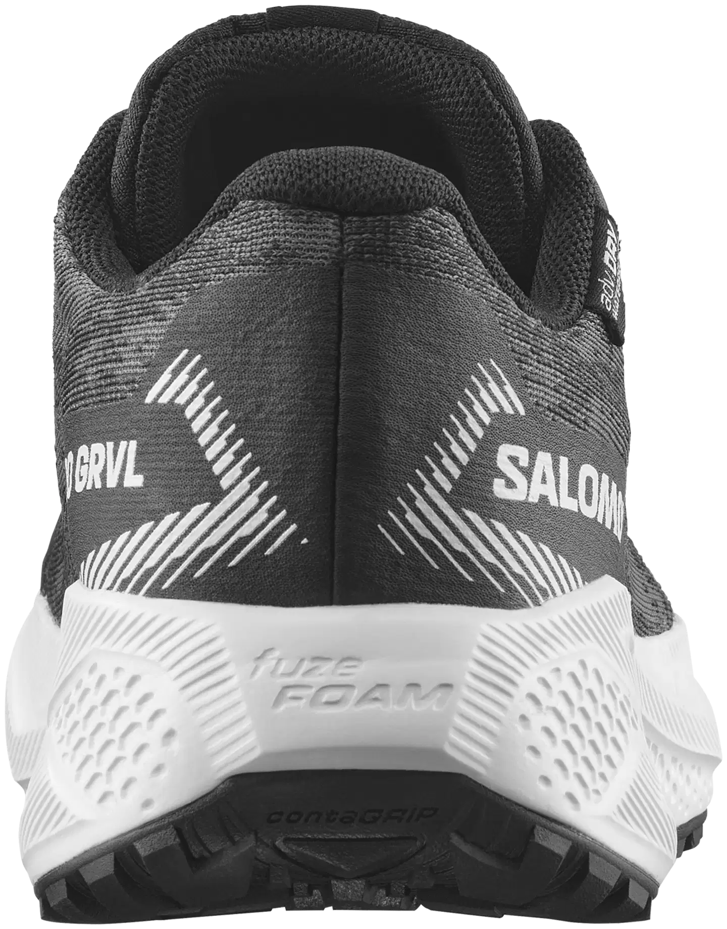 Salomon Aero gravel waterproof junior, vedenpitävä juoksukenkä - Black/White/Black - 4
