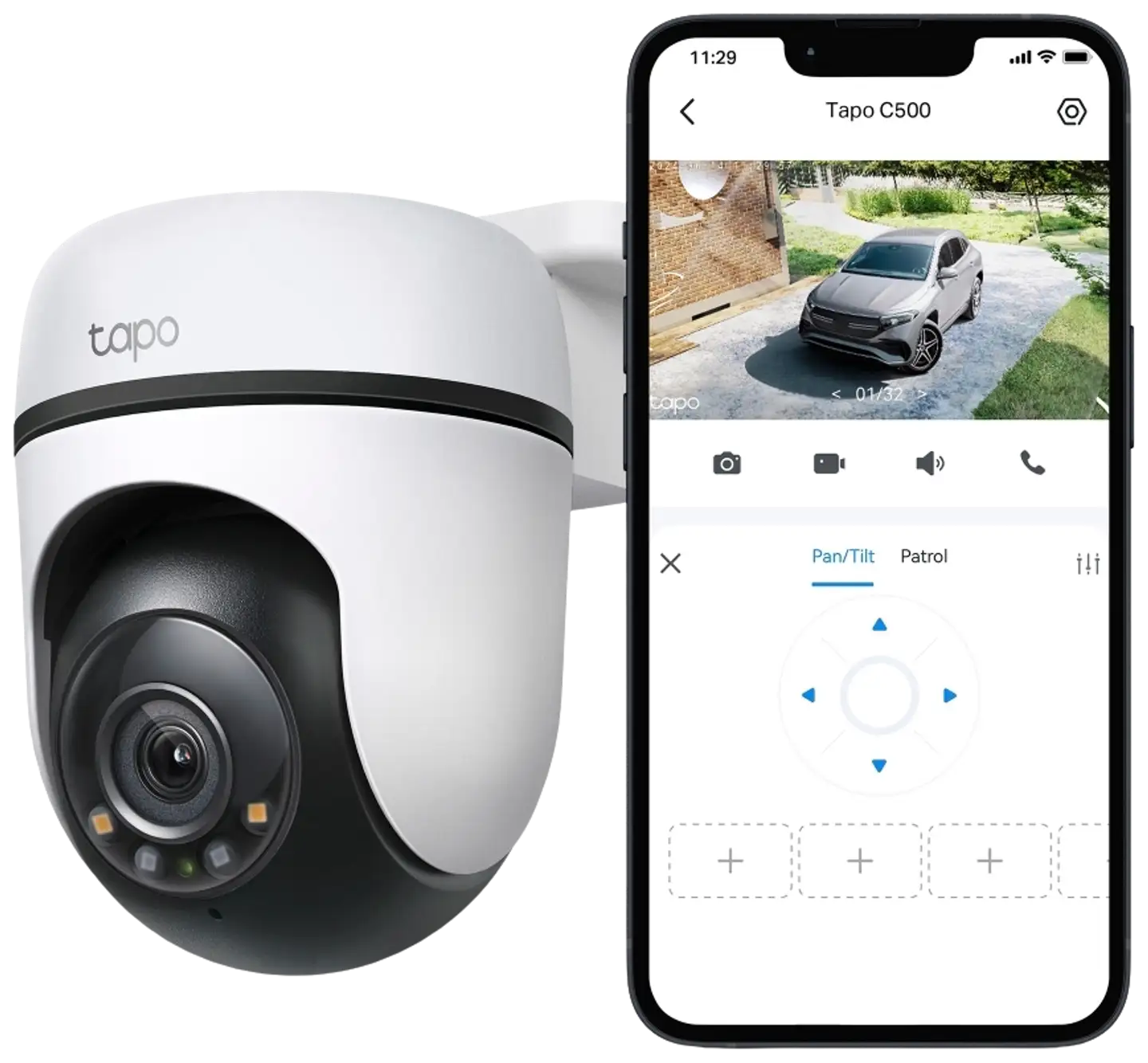 TP-Link Tapo C500 PAN/TILT -valvontakamera ulkokäyttöön - 4