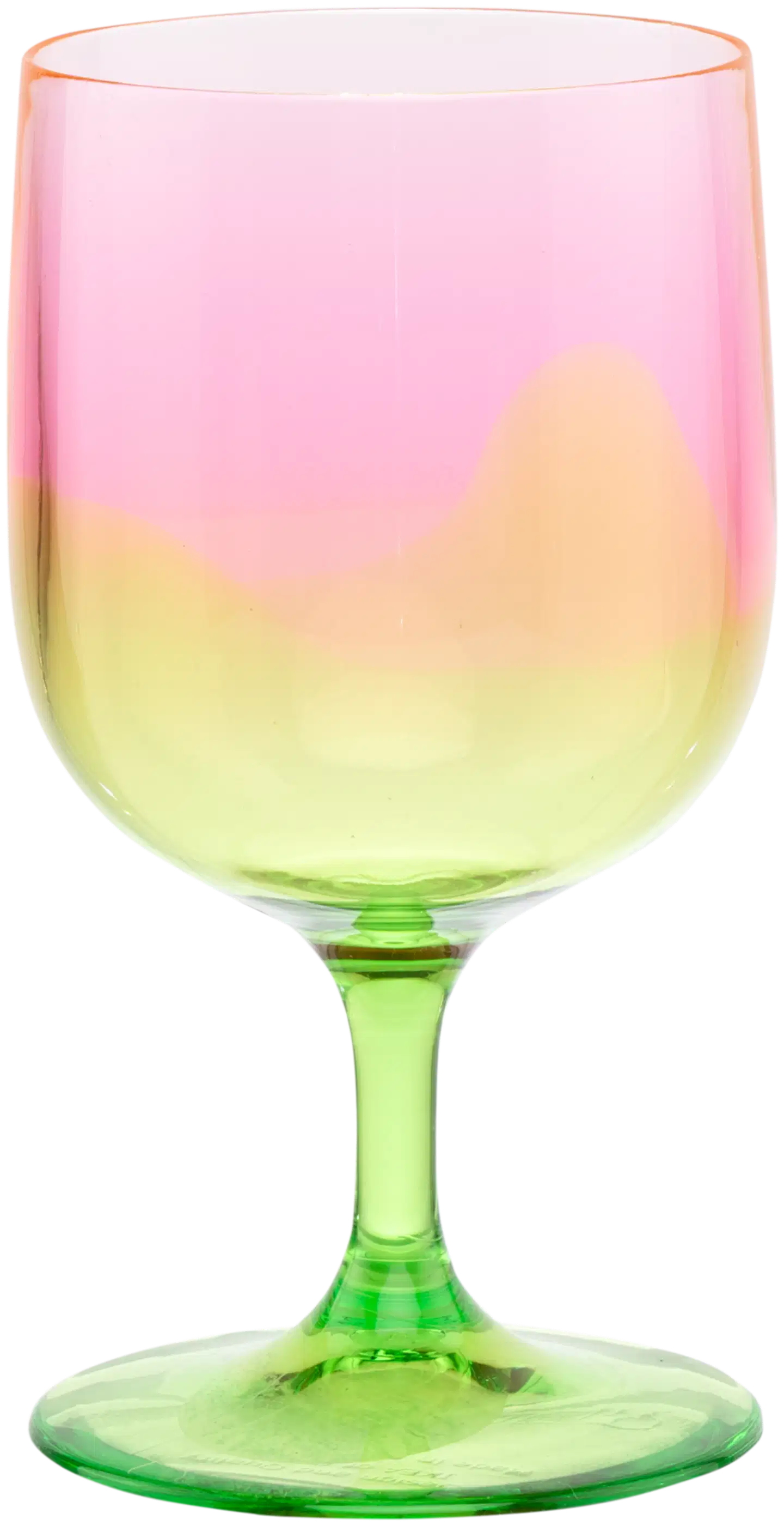 House viinilasi Dina 3,5 dl pinkki/vihreä