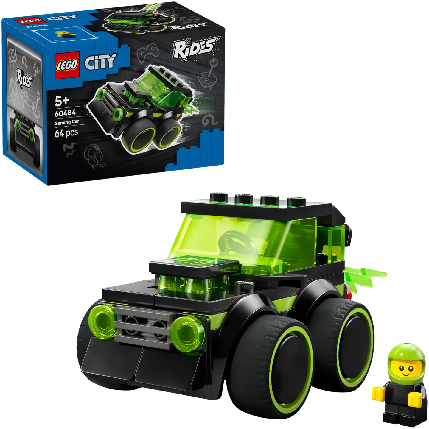 LEGO® City Brick Rides 60484 Menopelit – Pelikilpa-auto - 1